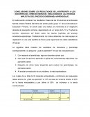 CONCLUSIONES SOBRE LOS RESULTADOS DE LA ENTREVISTA A LOS DOCENTES DEL ISTMO EN SERVICIO