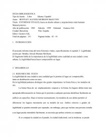 ENTORNOS VITALES, INFORME. Página 1