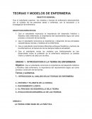 Que el estudiante examine los modelos y teorías de enfermería relacionándolo con el cuidado de las personas sanas o enfermas, con la educación y la investigación de enfermería.