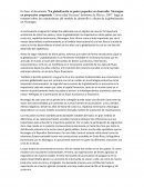 La globalización en países pequeños en desarrollo: Nicaragua en perspectiva comparada