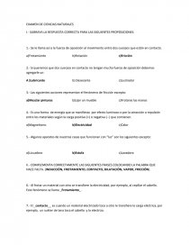 SUBRAYA LA RESPUESTA CORRECTA PARA LAS SIGUIENTES PROPOSICIONES.. Página 1