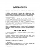 Una reforma constitucional supone la modificación de la Constitución de un Estado