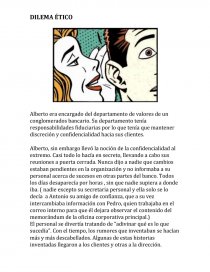 DILEMA ETICO. SOLUCIÓN AL DILEMA ÉTICO. Página 1