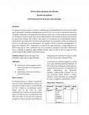 Escuela de química Determinación de la pureza total del agua