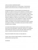 ¿Cómo se ocasiona el calentamiento global?