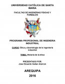 Ética y deontología de la ingeniería industrial Historia de la etica