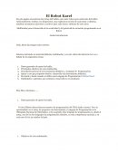 El Robot Karel . Guión Introductorio