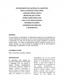 Reconocimiento de material de laboratorio