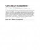 Cómo ser un buen gerente
