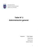 Taller N° 2 Administración general