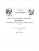 Reporte de la Práctica 1: "Aplicación del principio de conservación de la masa a la predicción de impactos: Reactores.”