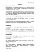 Equipo “Arcadia” Experimento ¿Qué es un experimento?