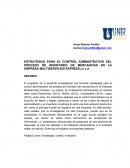 ESTRATEGIAS PARA EL CONTROL de inventario