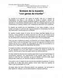 Síntesis de la muestra “con ganas de triunfar”