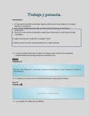 Trabajo y potencia. Instrucciones