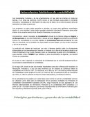 Antecedentes Historicos de la contabilidad. Principios particulares y generales de la contabilidad