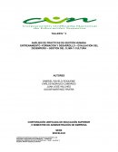 TALLER N ° 3 ANÁLISIS DE PRÁCTICAS DE GESTIÓN HUMANA