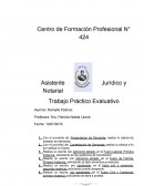 Asistente Jurídico y Notarial Trabajo Práctico Evaluativo