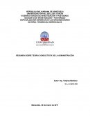 RESUMEN SOBRE TEORIA CONDUCTISTA DE LA ADMINISTRACIÓN