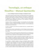 Tecnología, un enfoque filosófico – Manuel Quintanilla