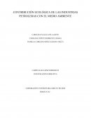 CONTRIBUCIÓN ECOLÓGICA DE LAS INDUSTRIAS PETROLERAS CON EL MEDIO AMBIENTE