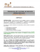 PROGRAMA DE CONTROL DE RIESGOS OPERACIONALES INTECO CHILE S.A.