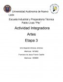 Actividad Integradora elaboración de la obra