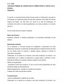 JUZAGADO PRIMERO DE JURISDICCION DL PRIMER DISTRITO JUDICIAL EN EL ESTADO.