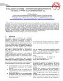 RECOLECCIÓN DE GASES – DETERMINACIÓN DE BICARBONATO DE SODIO A PARTIR DE LA GENERACIÓN DE CO2
