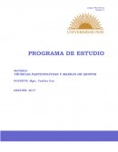EL MODULO TECNICAS PARTICIPATIVAS Y MANEJO DE GRUPOS