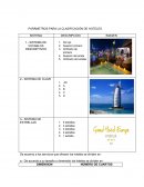 Parametros para la clasificación de empresas de hospedaje