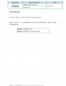 Lectura: Ficha crítica del libro seleccionado Elige la opción 1 o 2 dependiendo del libro que hayas leído y realiza la ficha correspondiente