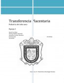 RESUMEN TRANSFERENCIA PLACENTARIA
