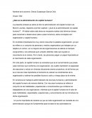 ¿Qué es la administración de capital humano?