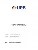 GESTIÓN FINANCIERA ESTRUCTURA DEL TRABAJO