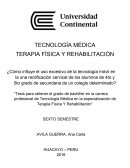 TECNOLOGÍA MÉDICA TERAPIA FÍSICA Y REHABILITACIÓN