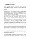 Producción de frutales en el Peru