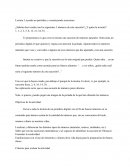 Lectura: Leyendo un periódico y construyendo sucesiones