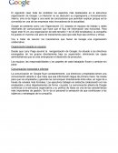 Estrucura organizacional de Google