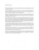 Equilibrio de mercado.La oferta y la demandad interaccionan para producir un precio y cantidad de equilibrio