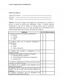 Lista de chequeo del área administrativa