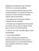 Para una actitud positiva hay que tener iniciativa porque si no comienzas hacer las cosas por ti mismo entonces no podrás realizar todo lo que desees