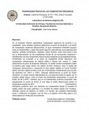 LAS PROPIEDADES FÍSICAS DE LOS COMPUESTOS ORGÁNICOS