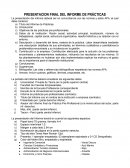 PRESENTACION FINAL DEL INFORME DE PRÁCTICAS