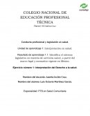 Conducta profesional y legislación en salud