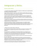 INMIGRACION Y DELITO