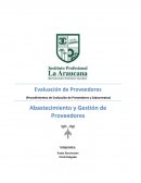 Abastecimiento y Gestión de Proveedores