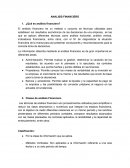 ANALISIS FINANCIERO ¿Qué es análisis financiero?
