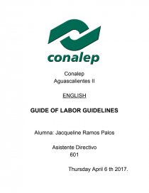 Ingles Lineamientos. Página 1