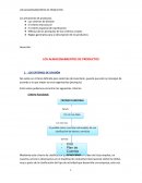 Almacenamiento de productos
